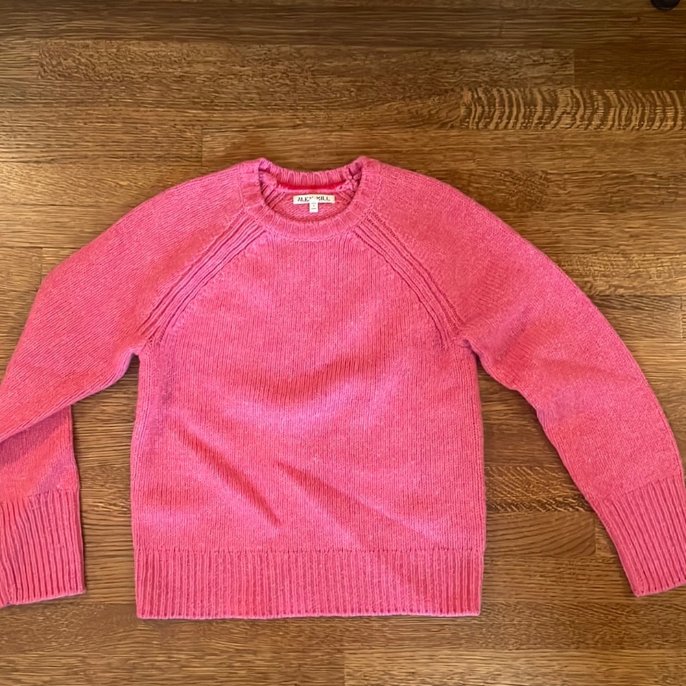 Alex Mill pink wool-blend sweater in size medium, never worn, without tags.